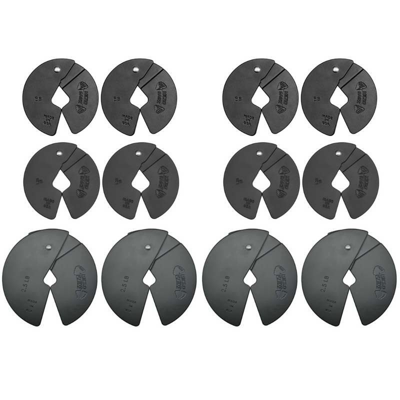 Load image into Gallery viewer, Micro Gainz - Triple Pack of 1Lb, 1.25Lb, &amp; 2.5Lb Dumbbell Fractional Weight Plates
