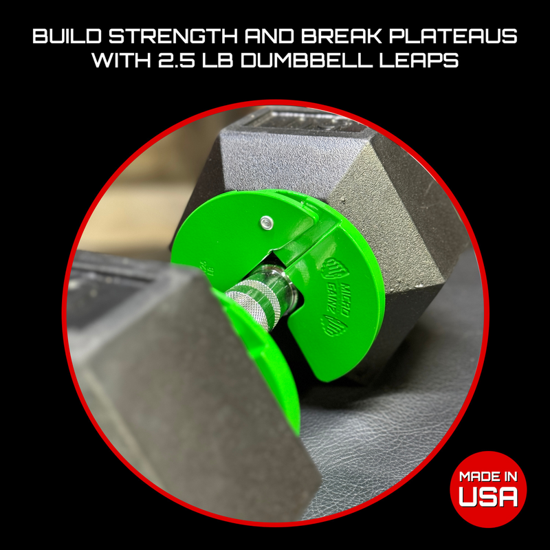 Load image into Gallery viewer, Micro Gainz Green 1.25LB Dumbbell Fractional Weight Plates
