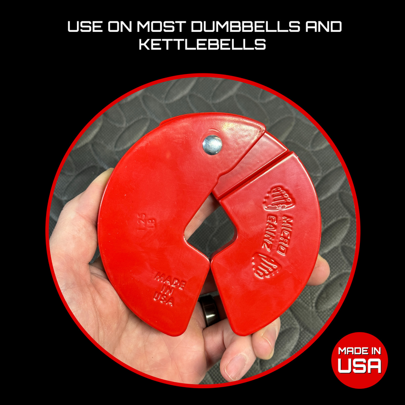 Load image into Gallery viewer, Micro Gainz Red 1.25LB Dumbbell Fractional Weight Plates
