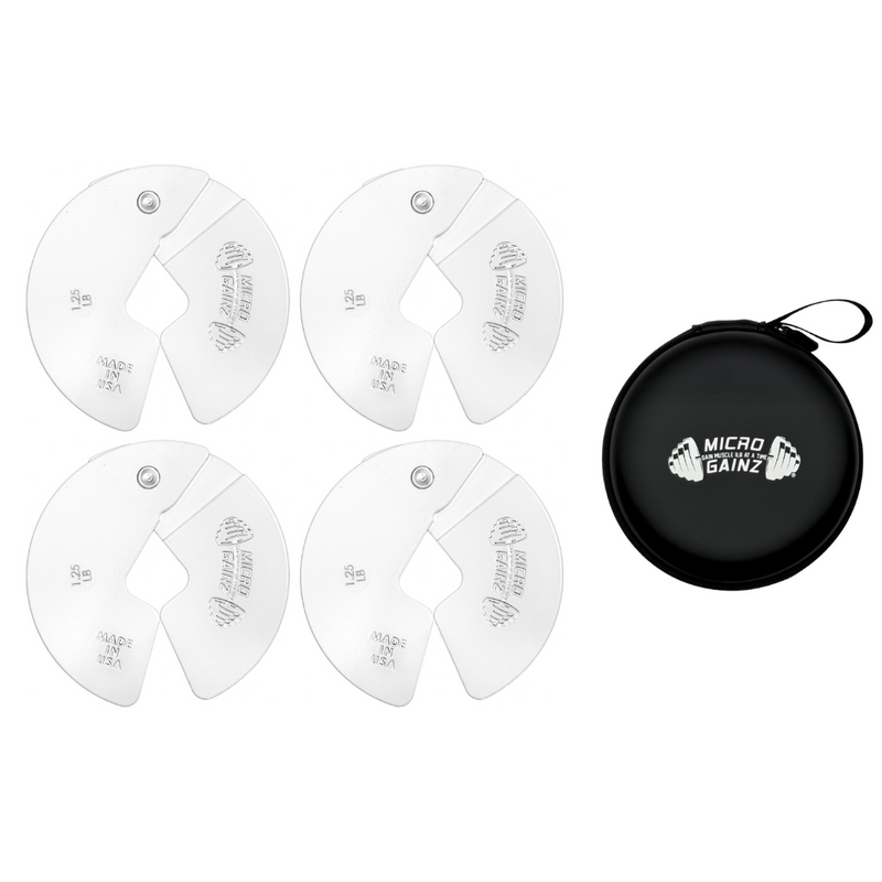 Load image into Gallery viewer, Micro Gainz White 1.25LB Dumbbell Fractional Weight Plates
