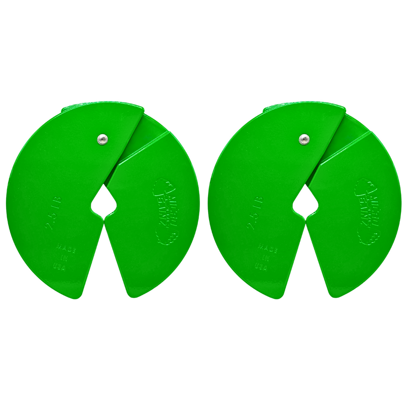 Load image into Gallery viewer, Micro Gainz Green 2.5LB Dumbbell Fractional Weight Plates
