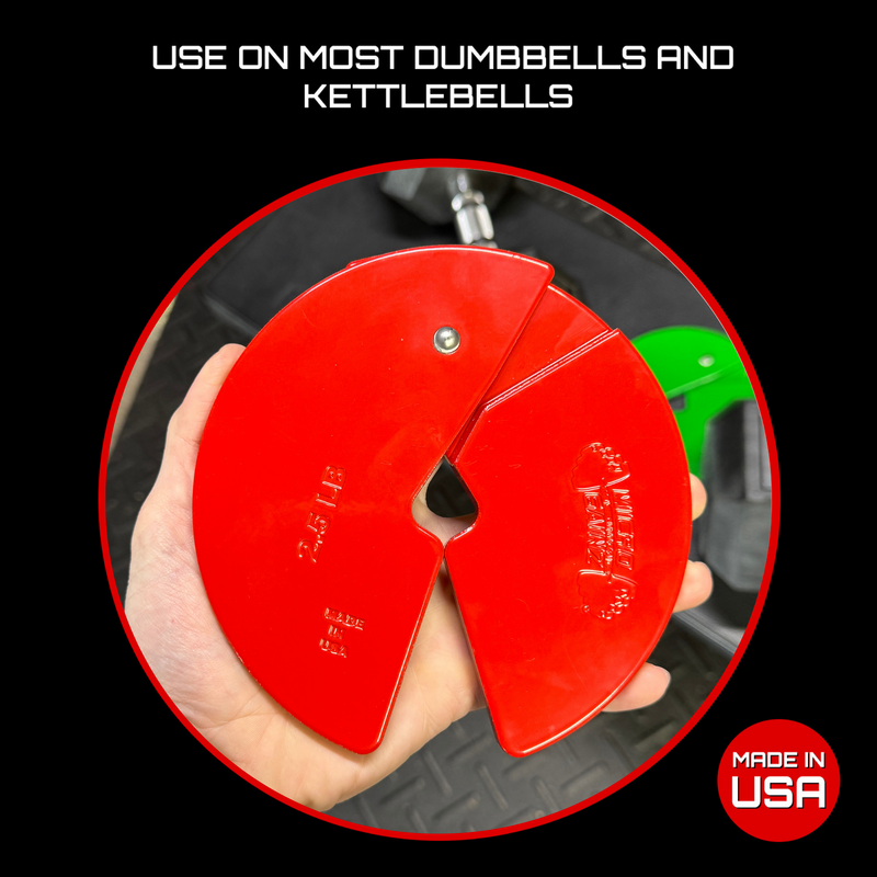 Load image into Gallery viewer, Micro Gainz Red 2.5LB Dumbbell Fractional Weight Plates
