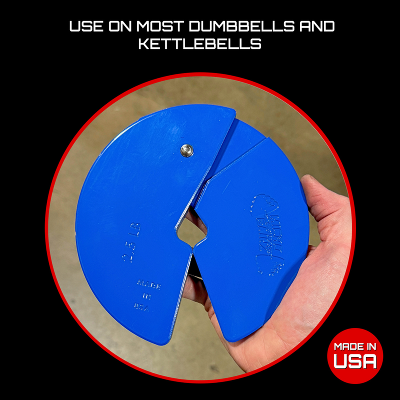 Load image into Gallery viewer, Micro Gainz Blue 2.5LB Dumbbell Fractional Weight Plates
