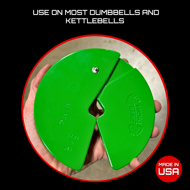 Load image into Gallery viewer, Micro Gainz Green 2.5LB Dumbbell Fractional Weight Plates
