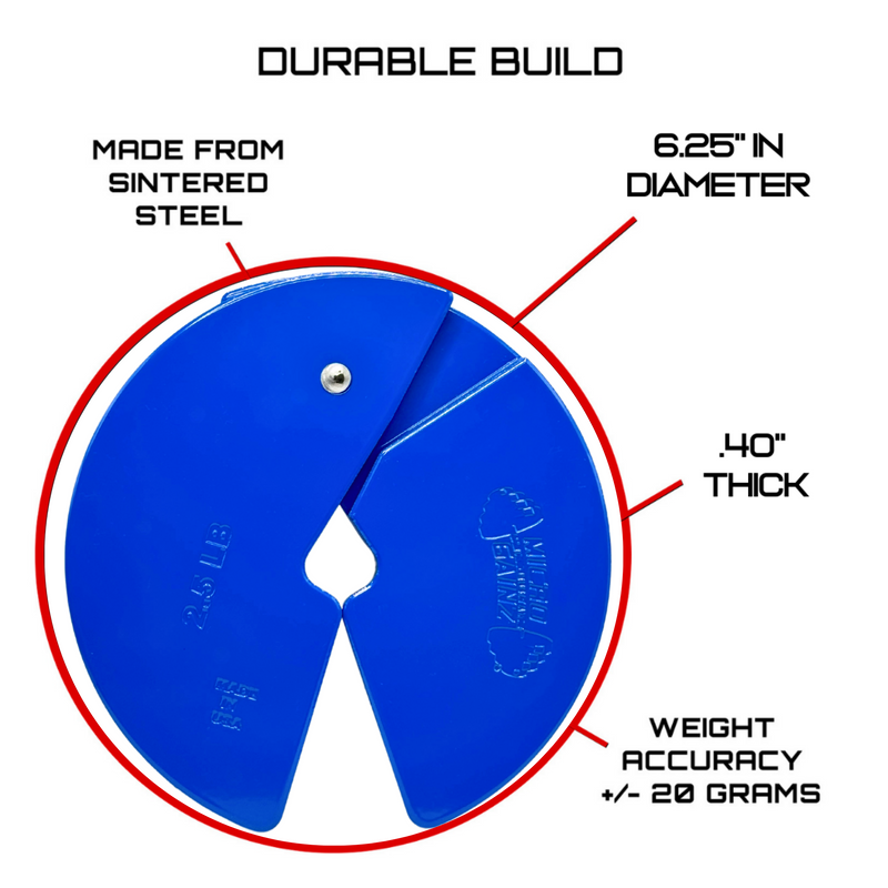 Load image into Gallery viewer, Micro Gainz - Blue 2.5lb Dumbbell Fractional Weight Plates

