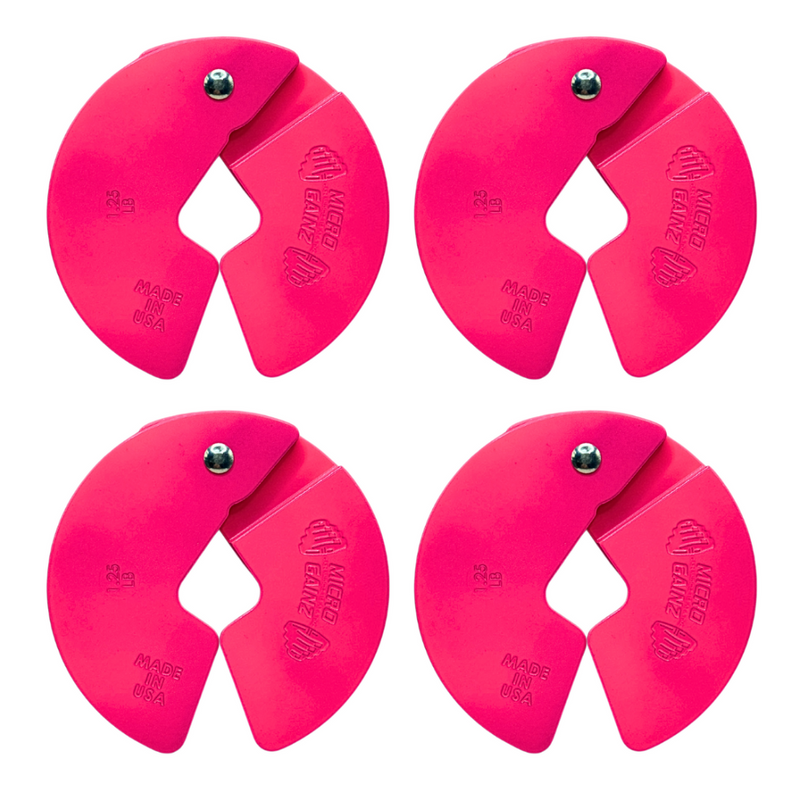 Load image into Gallery viewer, Micro Gainz Pink 1.25LB Dumbbell Fractional Weight Plates
