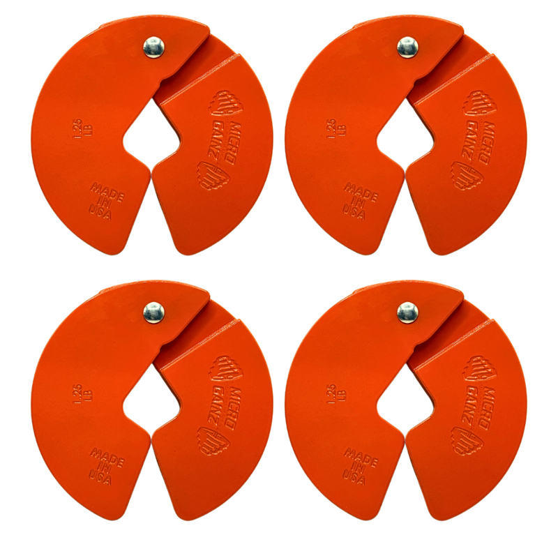 Load image into Gallery viewer, Micro Gainz Orange 1.25LB Dumbbell Fractional Weight Plates
