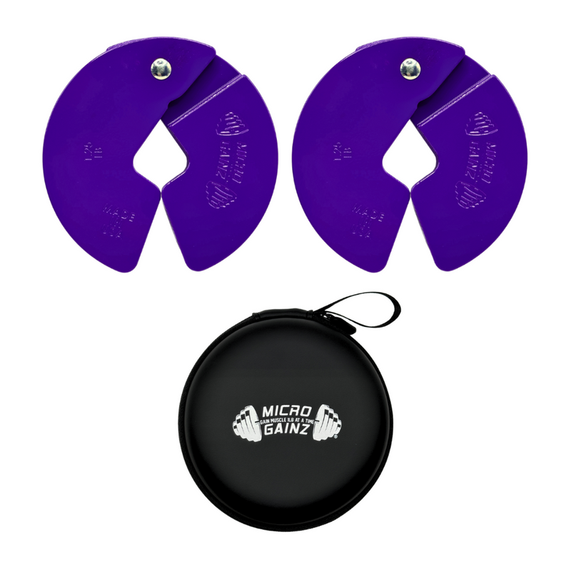 Load image into Gallery viewer, Micro Gainz Purple 1.25LB Dumbbell Fractional Weight Plates

