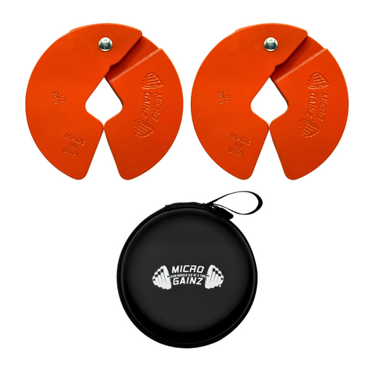 Micro Gainz Orange 1.25LB Dumbbell Fractional Weight Plates