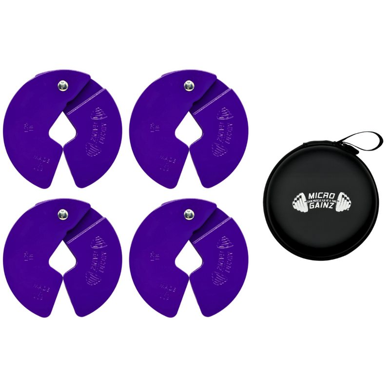 Load image into Gallery viewer, Micro Gainz Purple 1.25LB Dumbbell Fractional Weight Plates
