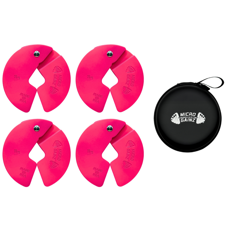 Load image into Gallery viewer, Micro Gainz Pink 1.25LB Dumbbell Fractional Weight Plates
