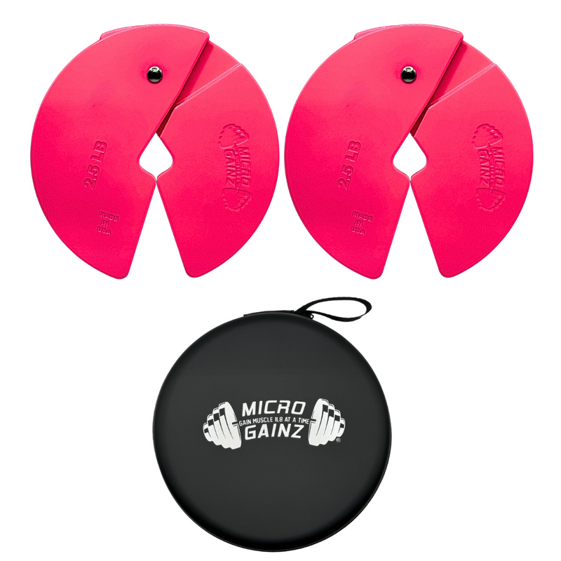 Load image into Gallery viewer, Micro Gainz Pink 2.5LB Dumbbell Fractional Weight Plates
