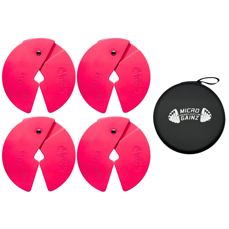 Load image into Gallery viewer, Micro Gainz Pink 2.5LB Dumbbell Fractional Weight Plates

