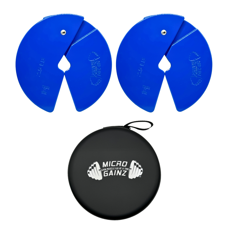 Load image into Gallery viewer, Micro Gainz Blue 2.5LB Dumbbell Fractional Weight Plates
