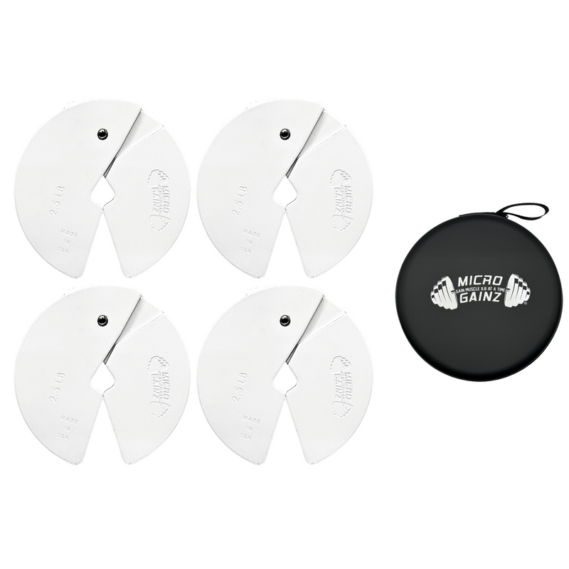 Load image into Gallery viewer, Micro Gainz White 2.5LB Dumbbell Fractional Weight Plates
