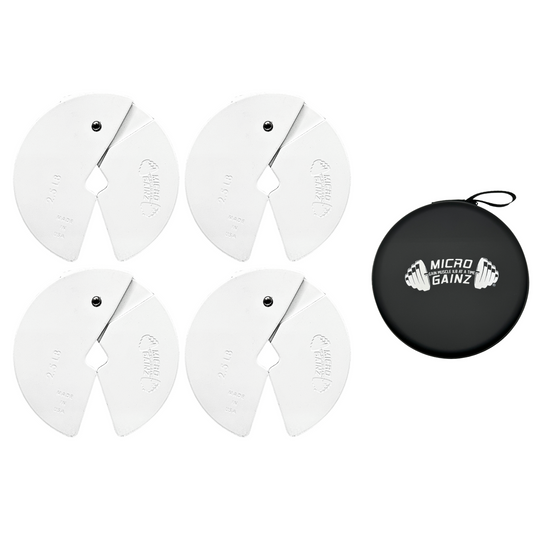 Micro Gainz White 2.5LB Dumbbell Fractional Weight Plates