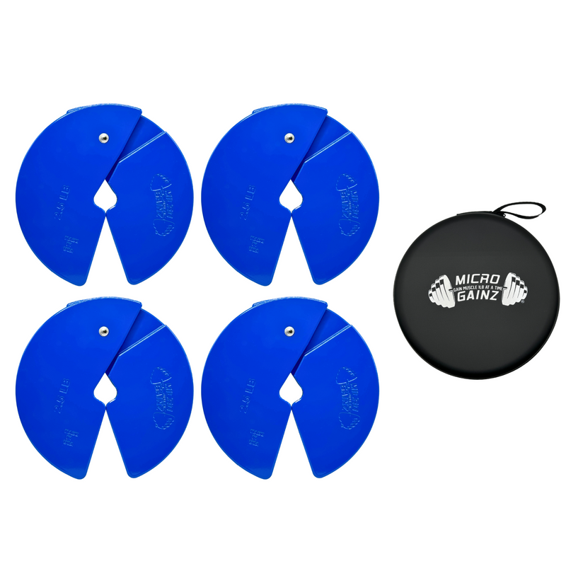 Load image into Gallery viewer, Micro Gainz Blue 2.5LB Dumbbell Fractional Weight Plates
