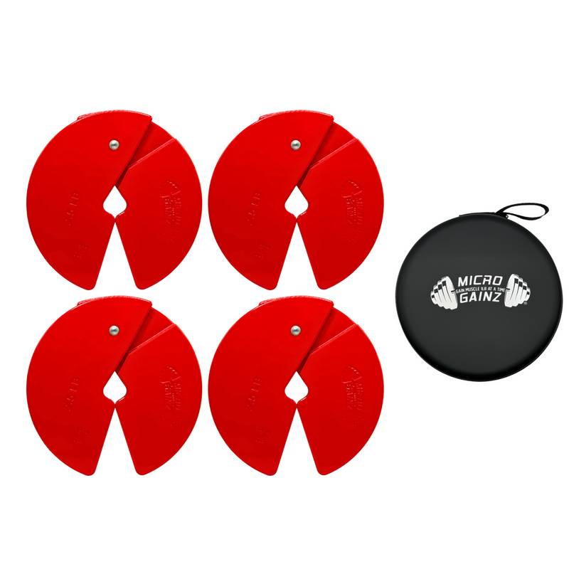 Load image into Gallery viewer, Micro Gainz Red 2.5LB Dumbbell Fractional Weight Plates
