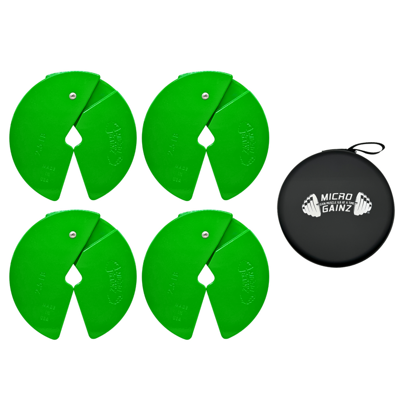 Load image into Gallery viewer, Micro Gainz Green 2.5LB Dumbbell Fractional Weight Plates
