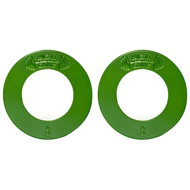 Micro Gainz - Olympic Size Fractional Weight Plates Pair of Green .25LB Plates