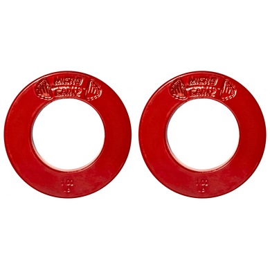 Micro Gainz - Olympic Size Fractional Weight Plates Pair of Red 1LB Plates