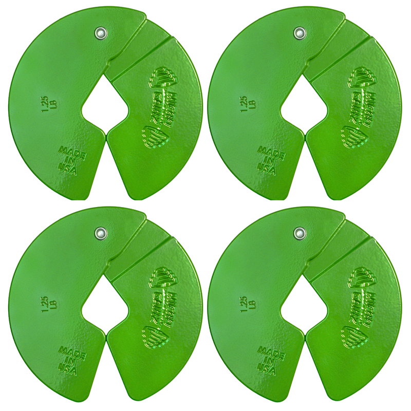Load image into Gallery viewer, Micro Gainz Green 1.25LB Dumbbell Fractional Weight Plates
