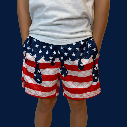 Elite Athletic Gear - USA Flag Ice Cream Shorts