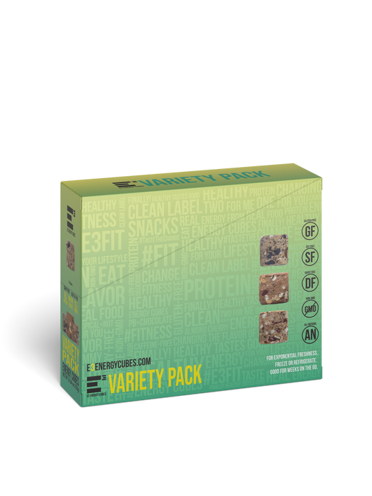 E3 Energy Cubes - 5 Flavor Variety Pack (12 bars)