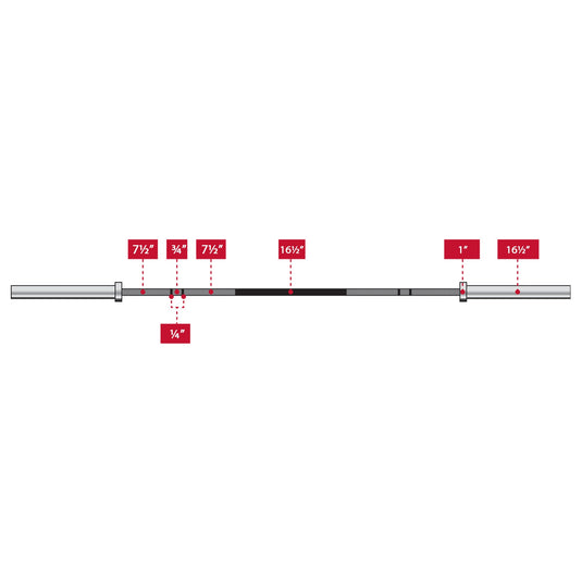 XMARK - Voodoo: 7ft Olympic Weightlifting Bar