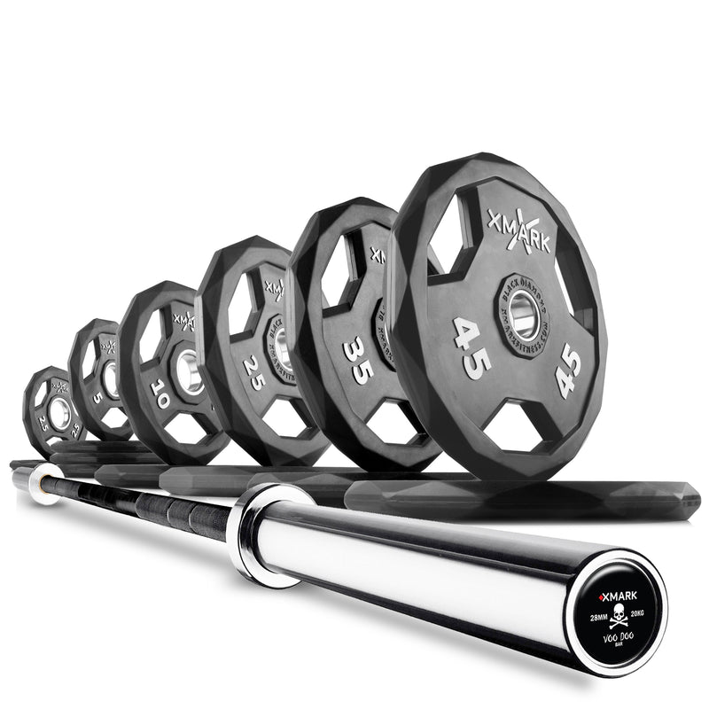 Load image into Gallery viewer, XMARK - Black DiamondOlympic Weight Plates and Olympic Barbell Sets
