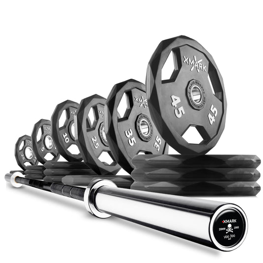 XMARK - Black DiamondOlympic Weight Plates and Olympic Barbell Sets