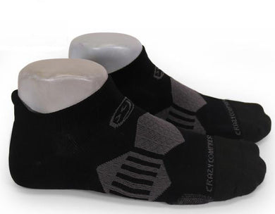 Crazy Compression - Vadar Black - Elite Running Socks