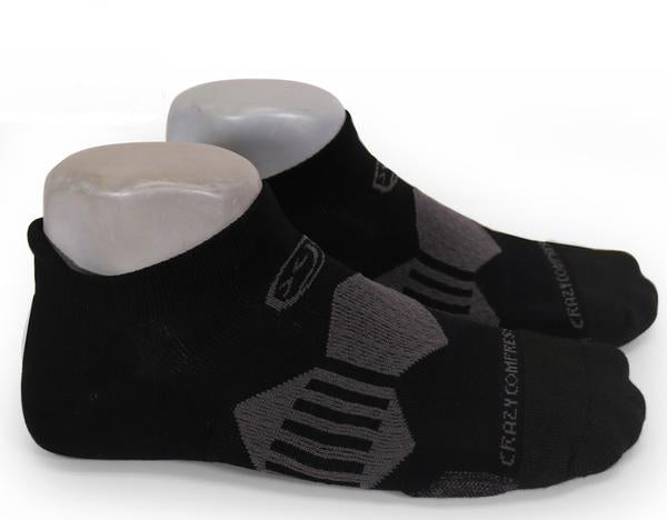 Load image into Gallery viewer, Crazy Compression - Vadar Black - Elite Running Socks
