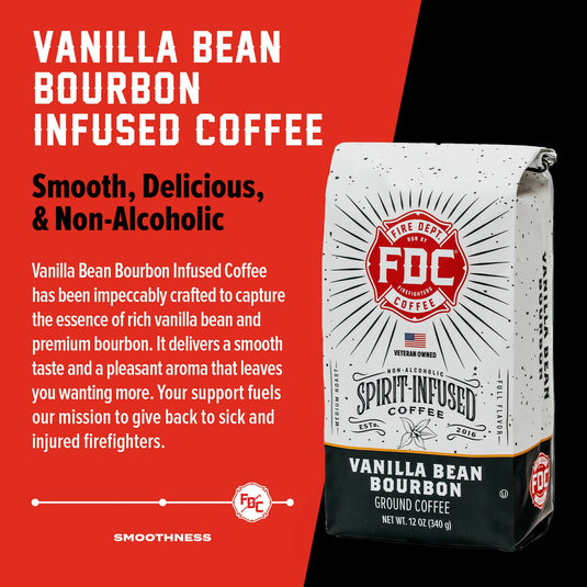 Fire Department Coffee - Vanilla Bean Bourbon Infused Coffee