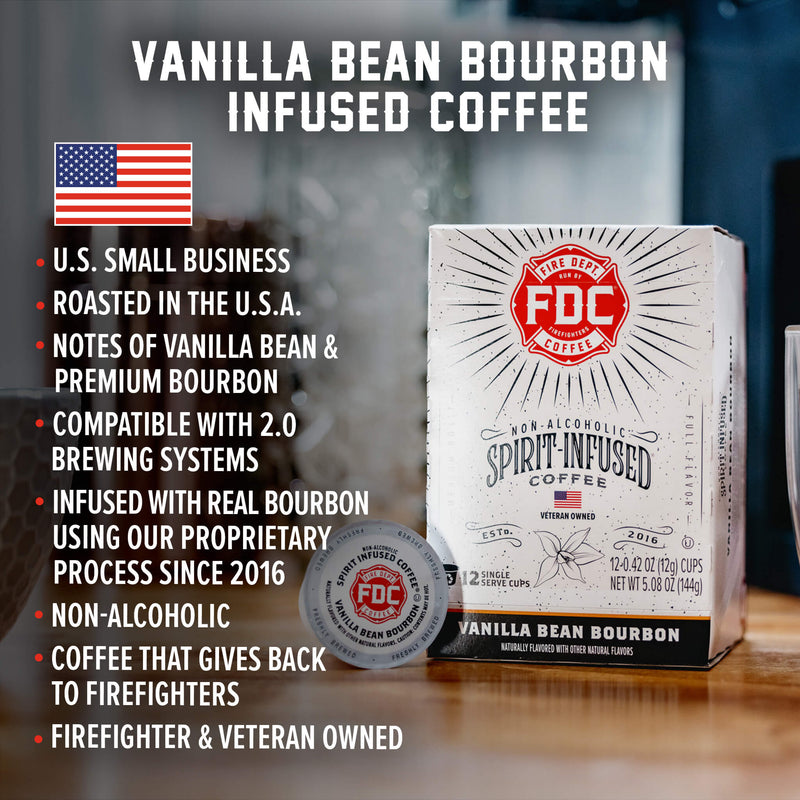Load image into Gallery viewer, Fire Department Coffee - Vanilla Bean Bourbon Infused Coffee Pods

