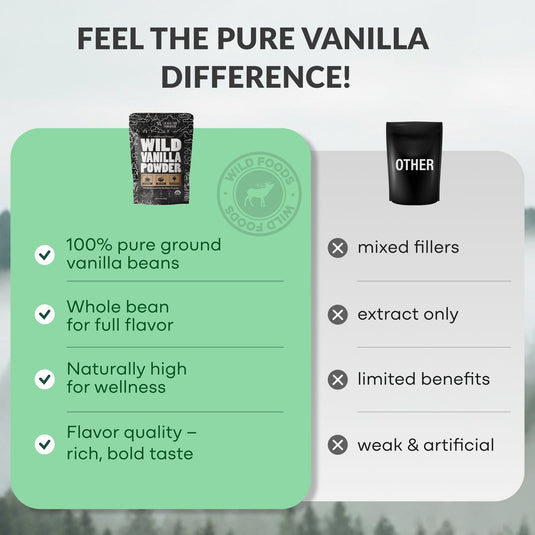 Wild Foods - Organic Vanilla Powder - Cooking & Baking Ingredients