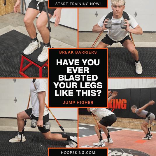 HoopsKing - Vertical Blitz Resistance Bands | For All Ages | Shoulders to Heels
