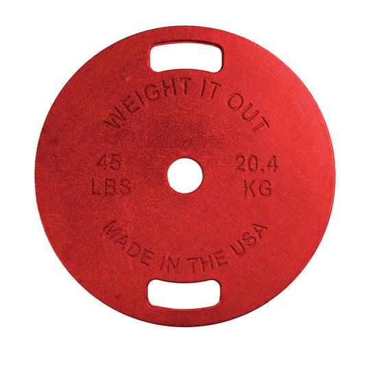 Weight It Out - Cast Iron Machined Weight Plate Pairs