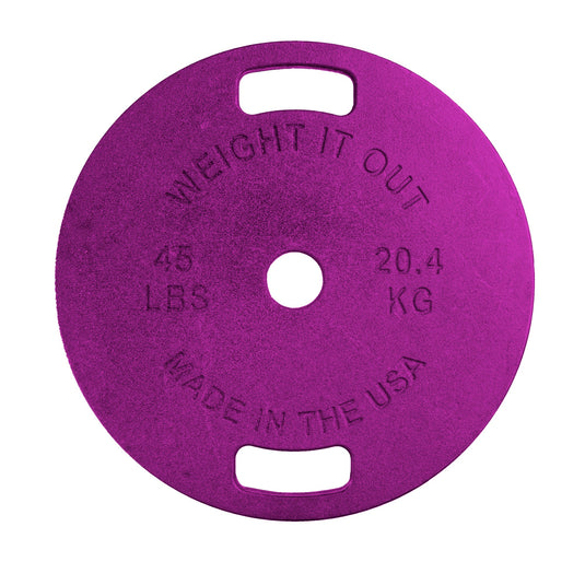 Weight It Out - Cast Iron Machined Weight Plate Pairs
