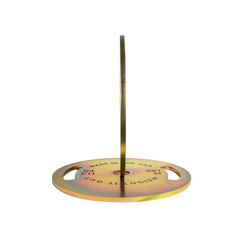 Load image into Gallery viewer, Weight It Out - Pre-Order Only: Custom Engraved Solid Steel Calibrated Weight Plate Pairs American Made
