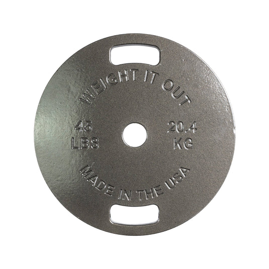 Weight It Out - Cast Iron Machined Weight Plate Pairs
