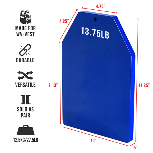Valor Fitness - Weight Vest Plates (5.75-13.75lb Pairs)