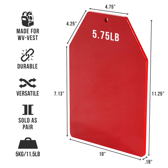Valor Fitness - Weight Vest Plates (5.75-13.75lb Pairs)