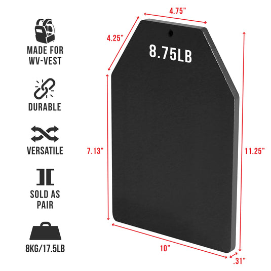 Valor Fitness - Weight Vest Plates (5.75-13.75lb Pairs)