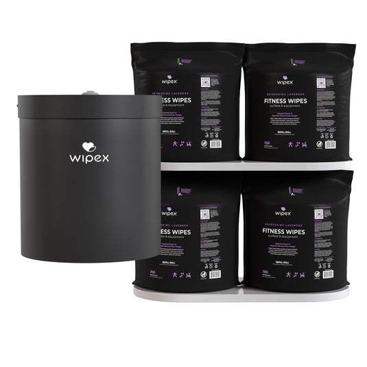 Wipex Co. - Natural Fitness Equipment Wipes 700ct Bulk Gym Refill Roll