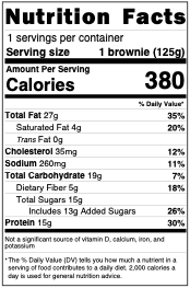 Sweet Addison's - Walnut Protein Brownie