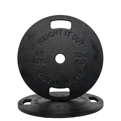 Weight It Out - Cast Iron Machined Weight Plate Pairs