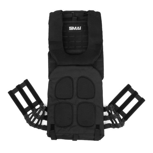 SMAI - Adjustable Weighted Vest with 5.5, 11, and 16.5 LB Plate Pairs