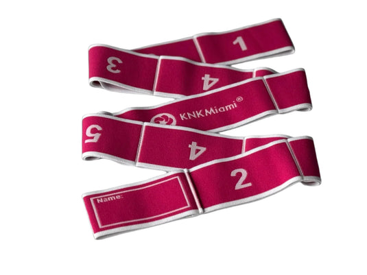 KNKMiami - Circular Yoga Block + 2 Premium Pro Bundle (11, 12 & 24-Loop Light Bands)