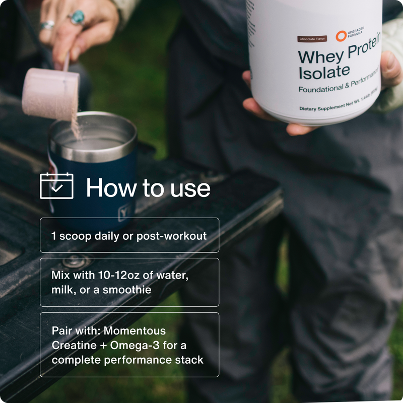 Load image into Gallery viewer, Momentous - Grass-Fed Whey Protein Isolate Powder
